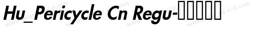 Hu_Pericycle Cn Regu字体转换